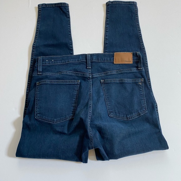 NEW Madewell 10” High Rise Skinny Dark Wash Jeans - Picture 6 of 8